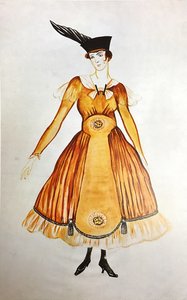Diseño de vestido de Olga Rozanova